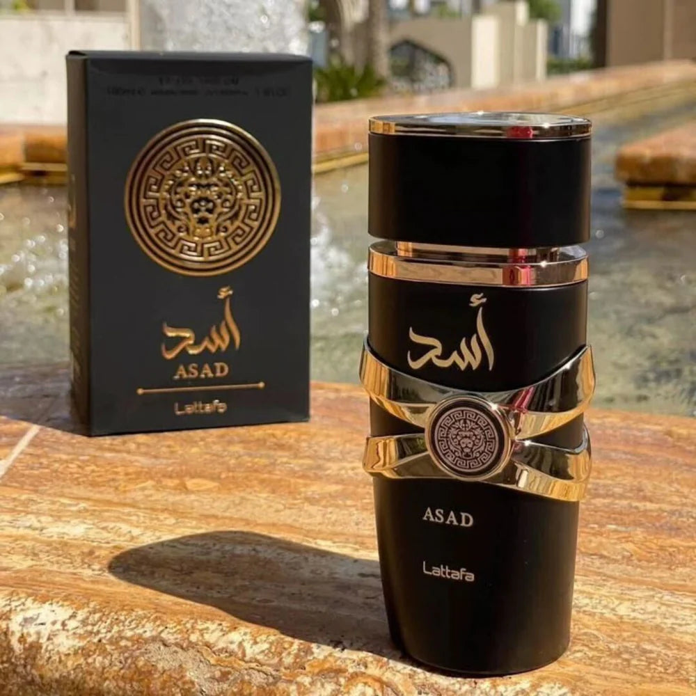 ASAD LATTAFA EAU DE PARFUM - PERFUME MASCULINO 100ML + BRINDES EXCLUSIVOS