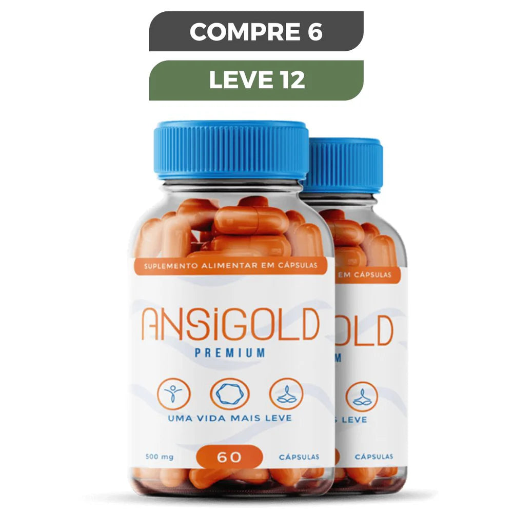 ANSIGOLD 60 CÁPSULAS - MAIS EQUILIBRIO E TRANQUILIDADE NO DIA A DIA