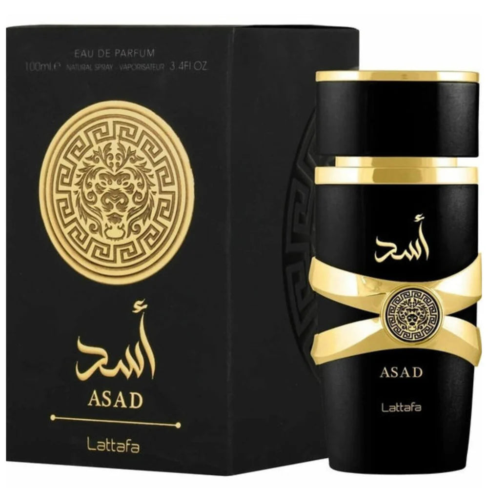 ASAD LATTAFA EAU DE PARFUM - PERFUME MASCULINO 100ML + BRINDES EXCLUSIVOS