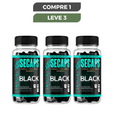 SECAPS BLACK 60 CAPS - EMAGRECIMENTO SAUDÁVEL E EFICAZ - PROMOÇÃO OFICIAL