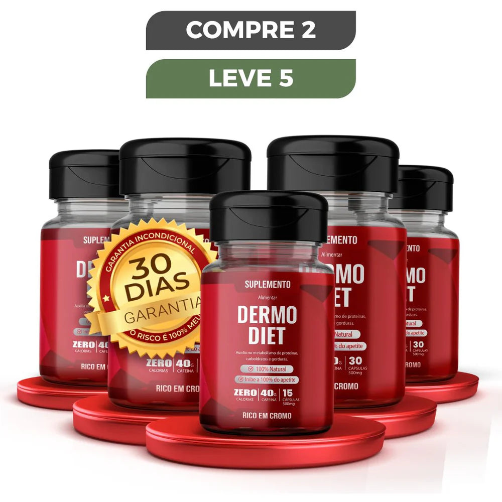 DERMO DIET – AUXILIA NO METABOLISMO DE PROTEÍNAS, CARBOIDRATOS E GORDURAS