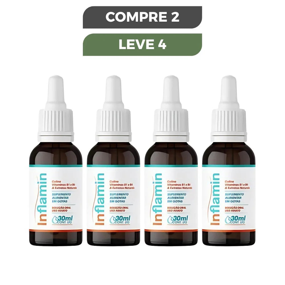INFLAMIN 30ML - ALÍVIO NATURAL PARA REFLUXO E AZIA - PROMOÇÃO OFICIAL