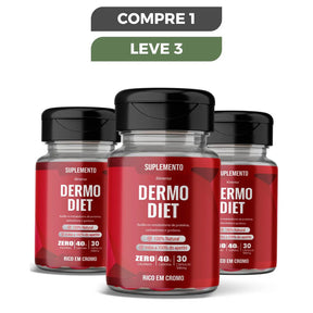 DERMO DIET – AUXILIA NO METABOLISMO DE PROTEÍNAS, CARBOIDRATOS E GORDURAS