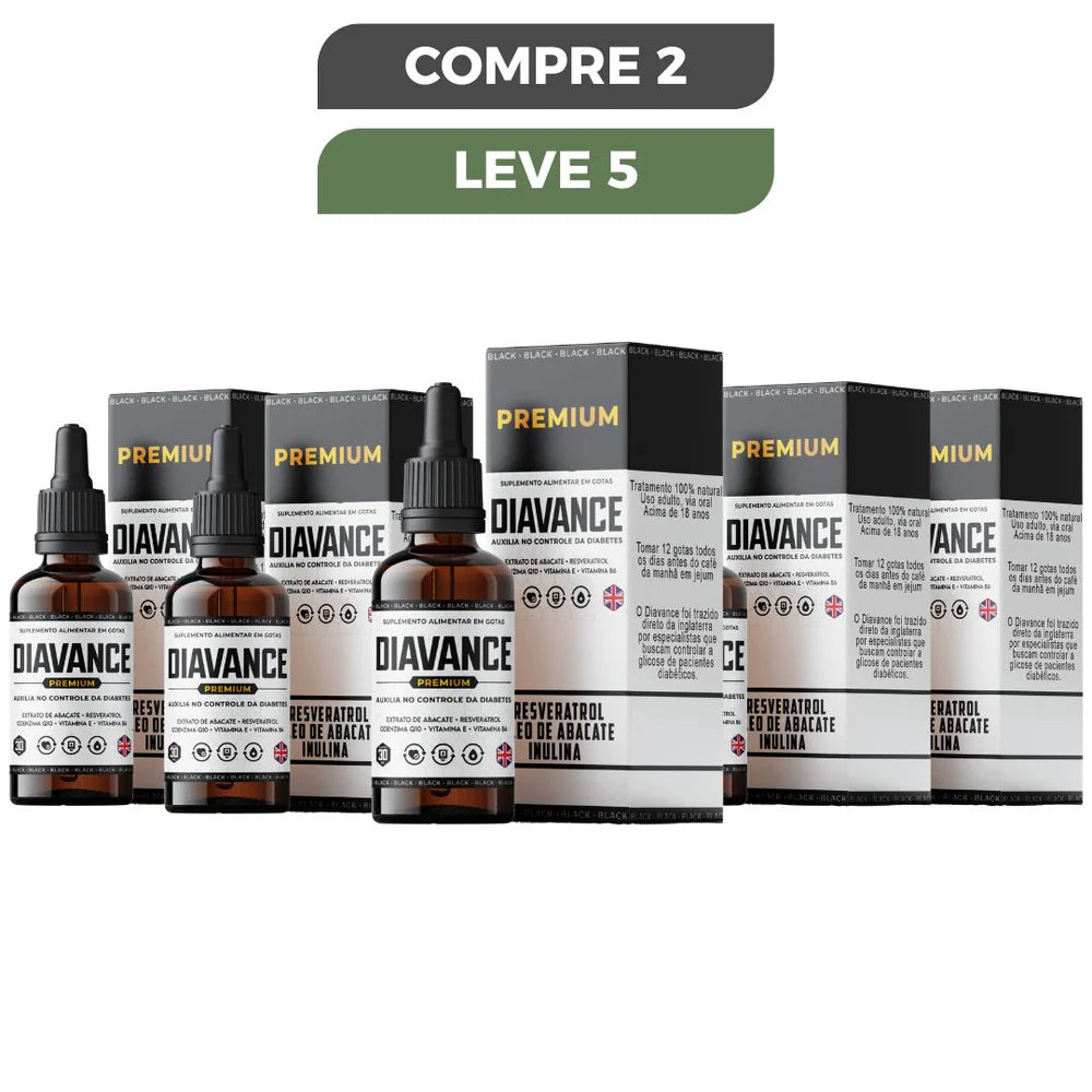 DIAVANCE PREMIUM 30ML -
AUXÍLIO NO BEM-ESTAR - PROMOÇÃO OFICIAL