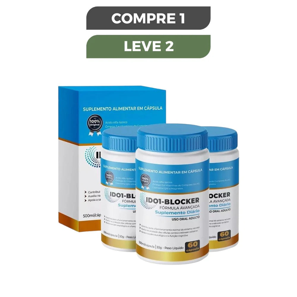 IDO1 BLOCKER 60 CAPS - QUALIDADE DE VIDA E APOIO PARA SEU CORPO