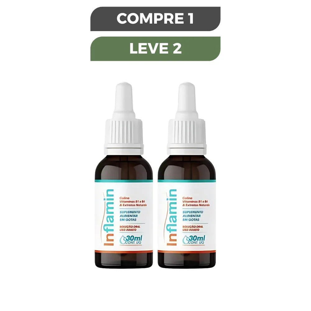 INFLAMIN 30ML - ALÍVIO NATURAL PARA REFLUXO E AZIA - PROMOÇÃO OFICIAL