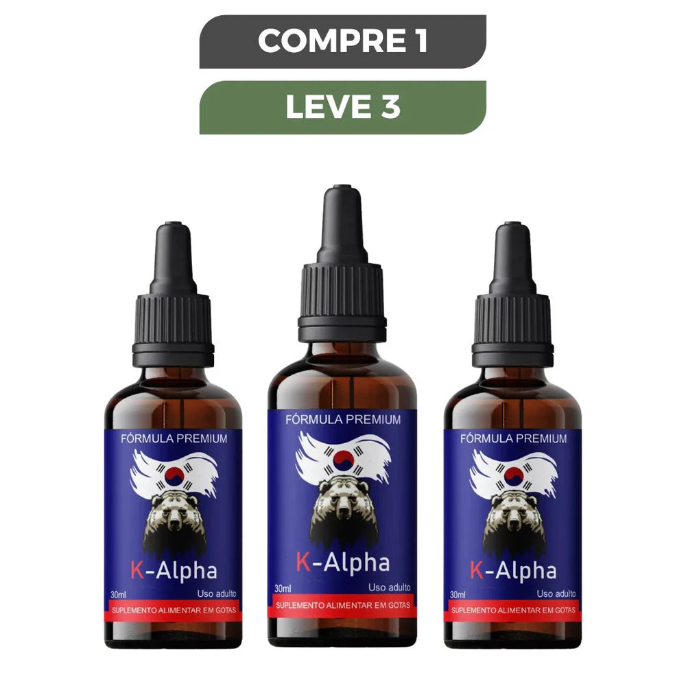 K-ALPHA 30ML - FÓRMULA COREANA CONCENTRADA - PROMOÇÃO DE LANÇAMENTO