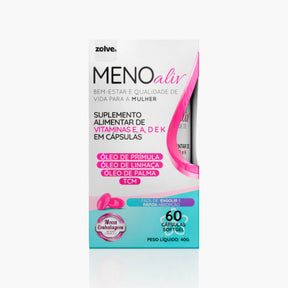 Meno Aliv 60 Cápsulas - Apoio ao bem-estar feminino + Frete Grátis