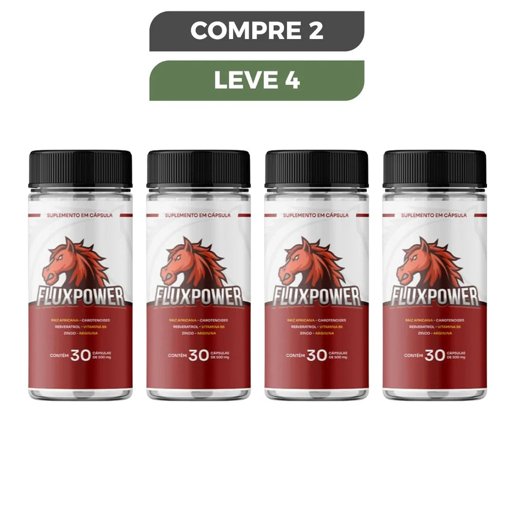FluxPower 30 Cápsulas - Mais Performance e Desempenho - Promoção Oficial